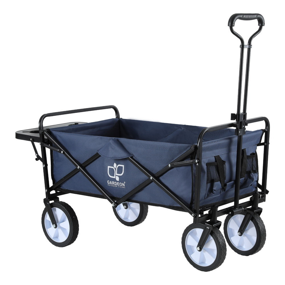 Gardeon Garden Cart with Cup Holders Blue Gardeon