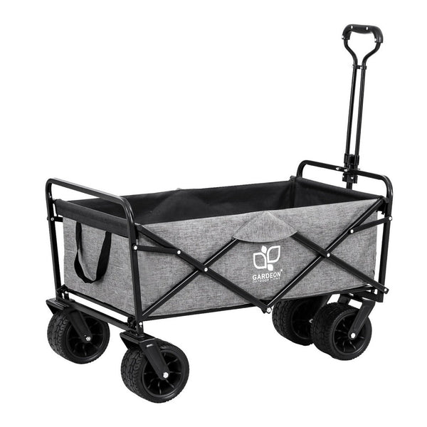 Gardeon Garden Cart with Cargo Net Grey Gardeon