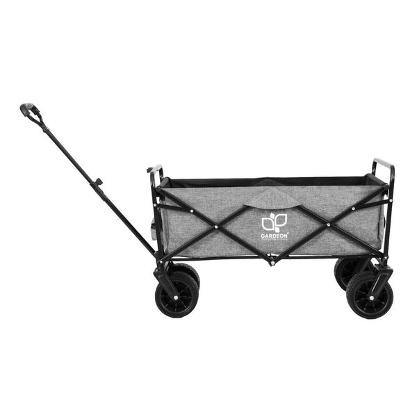 Gardeon Garden Cart with Cargo Net Grey Gardeon