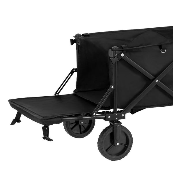 Gardeon Garden Cart with Opening Rear Black Gardeon