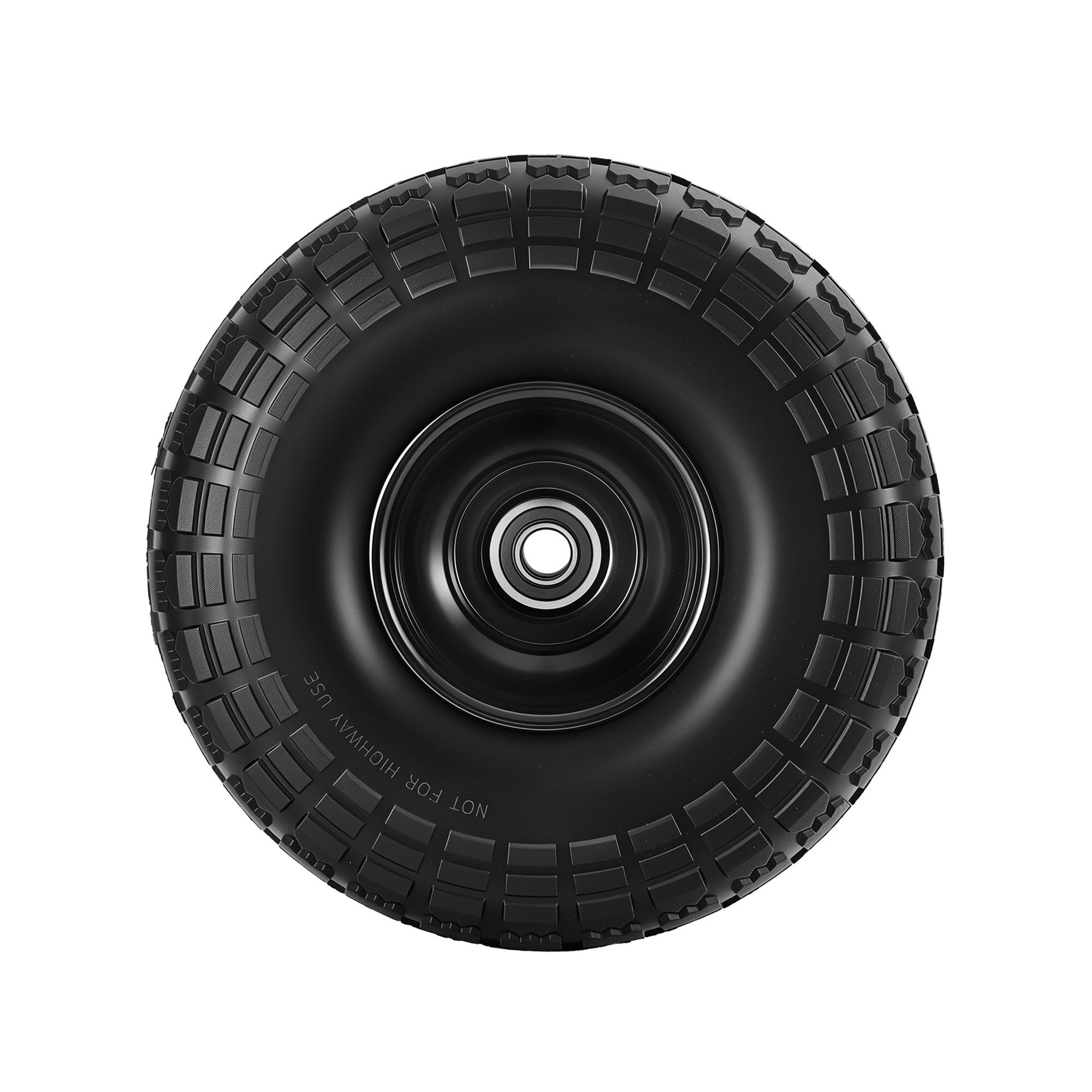 Gardeon 2pcs, 4.10/3.50-4 Tire And Wheel Flat Free, 26cm Solid Rubber Tires with 5/8 Axle Bore Hole And Double Sealed Bearings, Perfect for Wheelbarrow, Garden Cart, Wagon, Dolly Awezingly