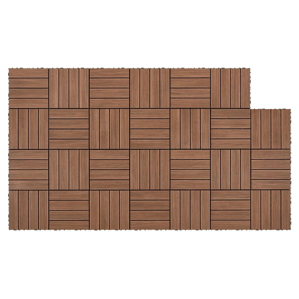 Gardeon 27PCS Wood Deck Tiles 30x30cm Interlocking Floor Tiles for Patio Balcony Garden Awezingly