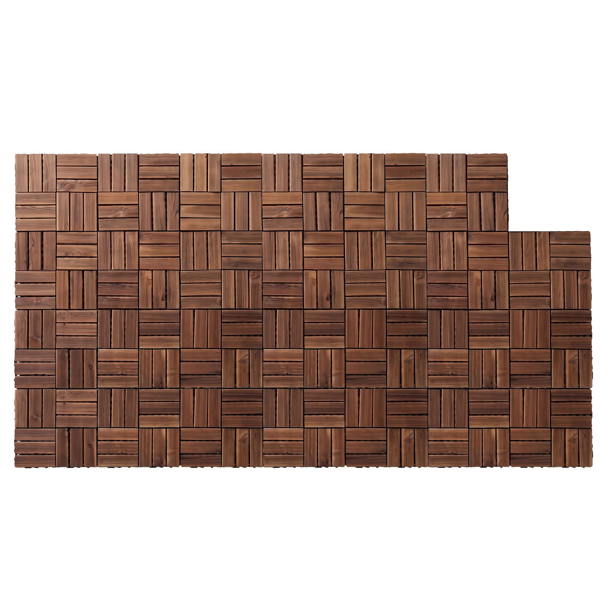 Gardeon 27PCS Wood Deck Tiles 30x30cm Interlocking Floor Tiles Pine Brown Awezingly