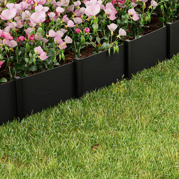Greenfingers Garden Edging 15CM x 10M Border Support Landscape Edge Black Greenfingers