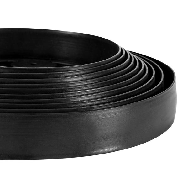 Greenfingers Garden Edging 5CM x 10M Border Support Landscape Edge Black X5 Greenfingers