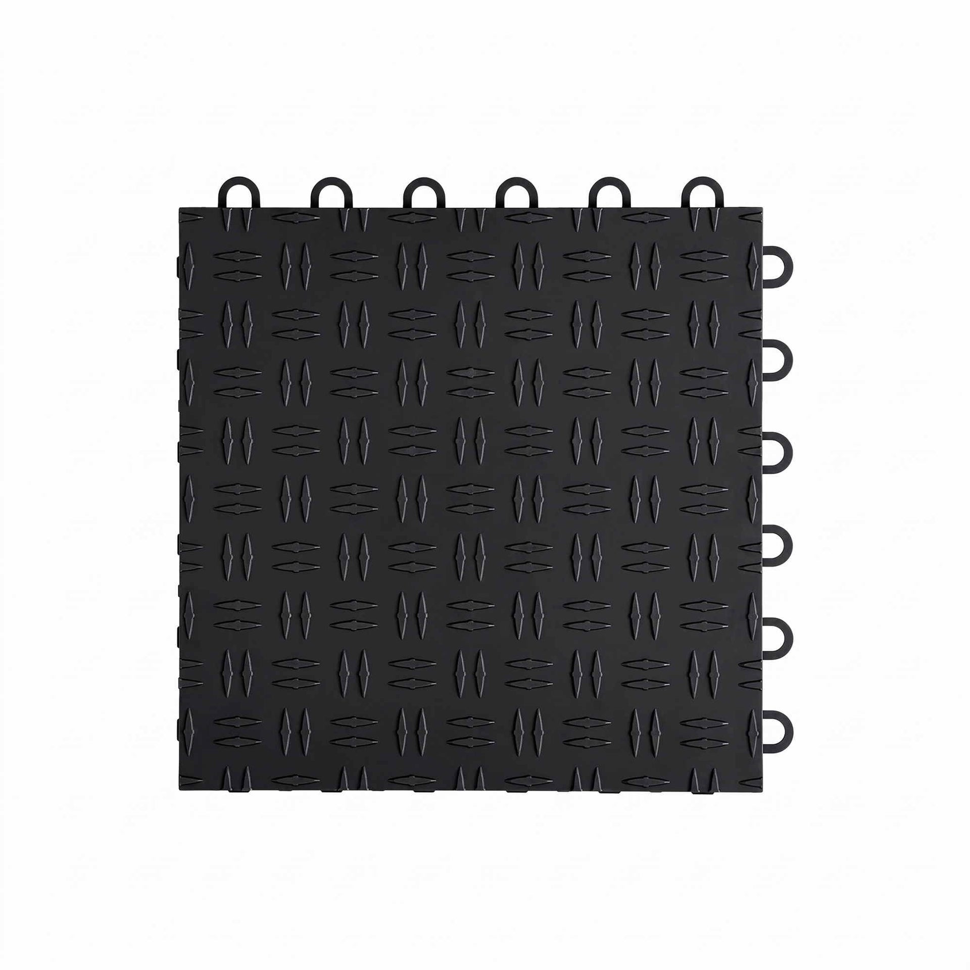 Giantz Garage Floor Tiles Interlocking PP Flooring 25PCS 30x30cm Black Awezingly
