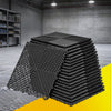 Giantz 20PCS Garage Floor Tiles Interlocking Drainage Non-Slip Tiles Heavy Duty for Workshop Black