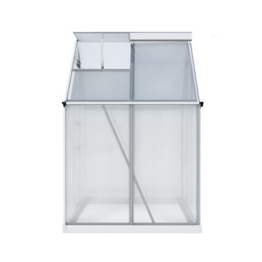 Green Fingers Greenhouse Aluminium Polycarbonate Premium Garden Storage Shed 1.3Mx1.9Mx2.0M Greenfingers