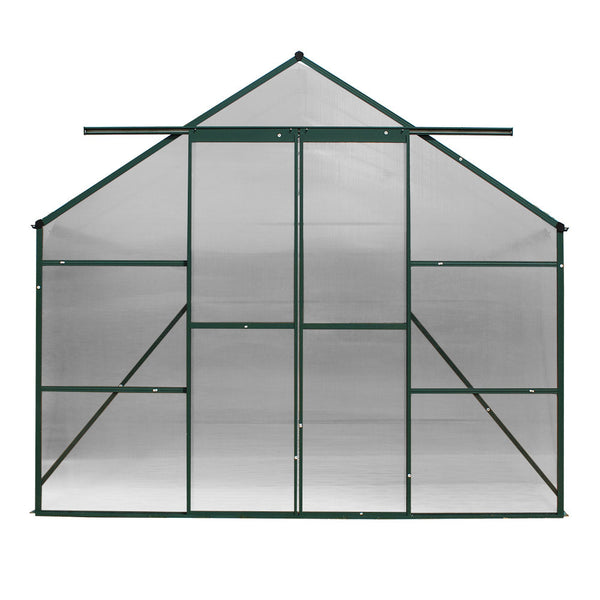 Greenfingers Aluminium Greenhouse Green House Garden Polycarbonate 4.43X2.44M Greenfingers