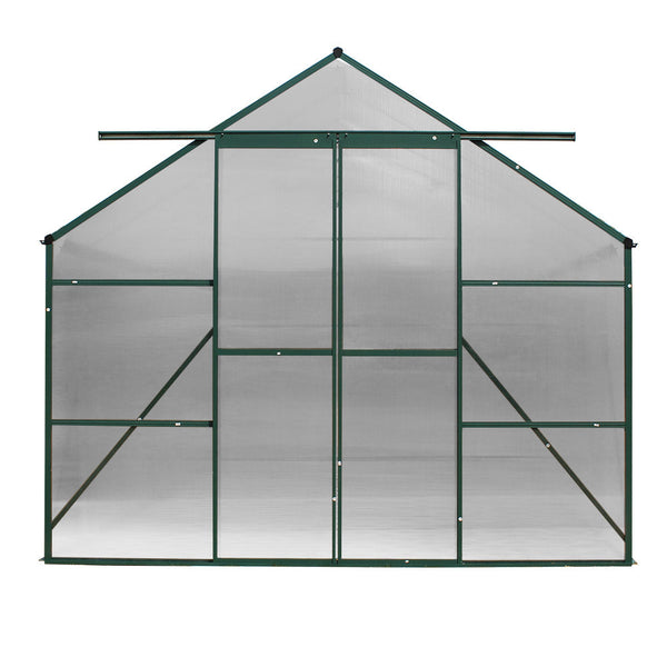 Greenfingers Aluminium Greenhouse Polycarbonate Green House Garden Shed 5.1x2.44M Greenfingers