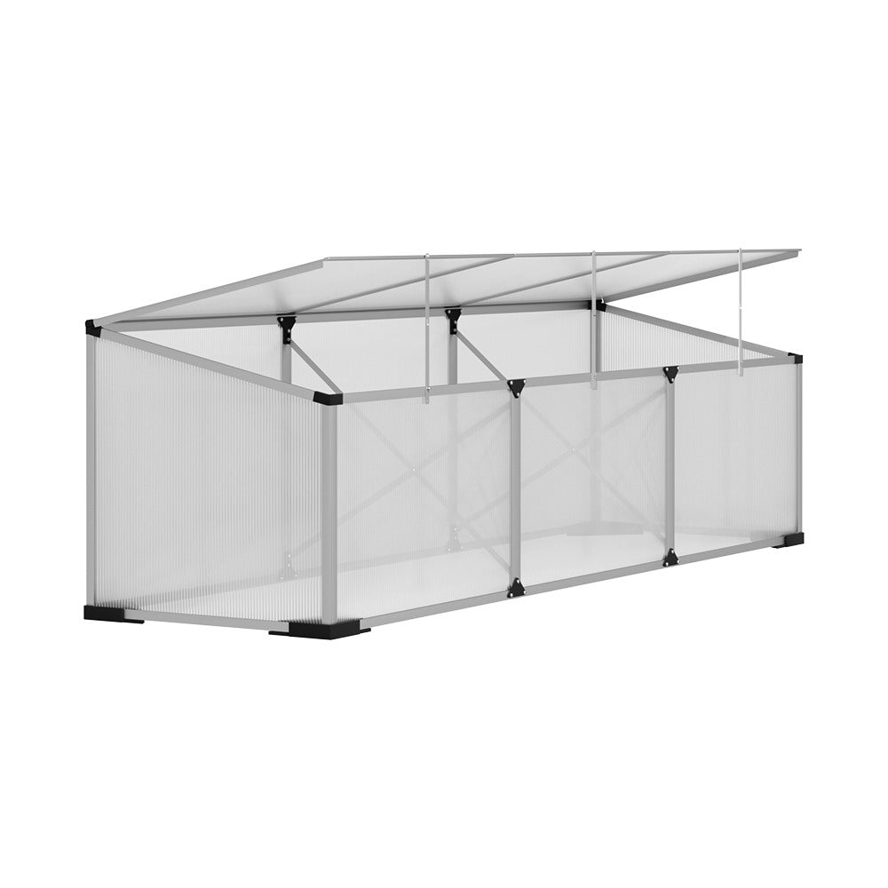 Greenfingers Aluminium Greenhouse 180x50x50 cm Green House Polycarbonate Garden Greenfingers