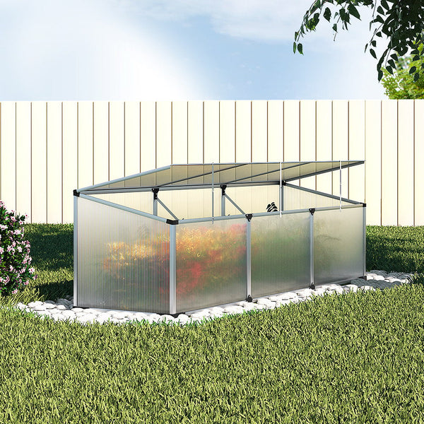 Greenfingers Aluminium Greenhouse 180x50x50 cm Green House Polycarbonate Garden Greenfingers
