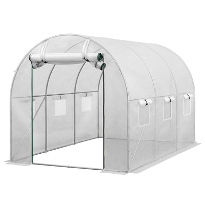 Green Fingers Greenhouse 3x2x2M Walk in Green House White