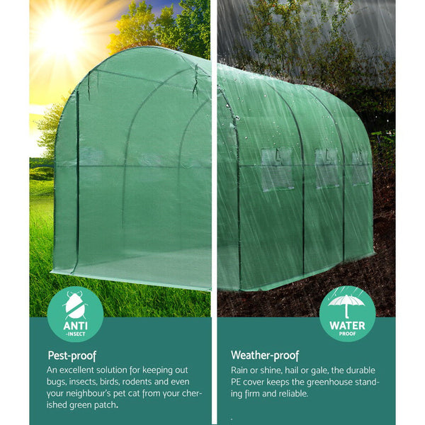 Greenfingers Greenhouse Garden Shed Green House 3X2X2M Greenhouses Storage Lawn Greenfingers