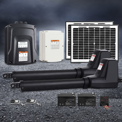 Dual Swing Gate Opener 800KG 20W Solar Panel