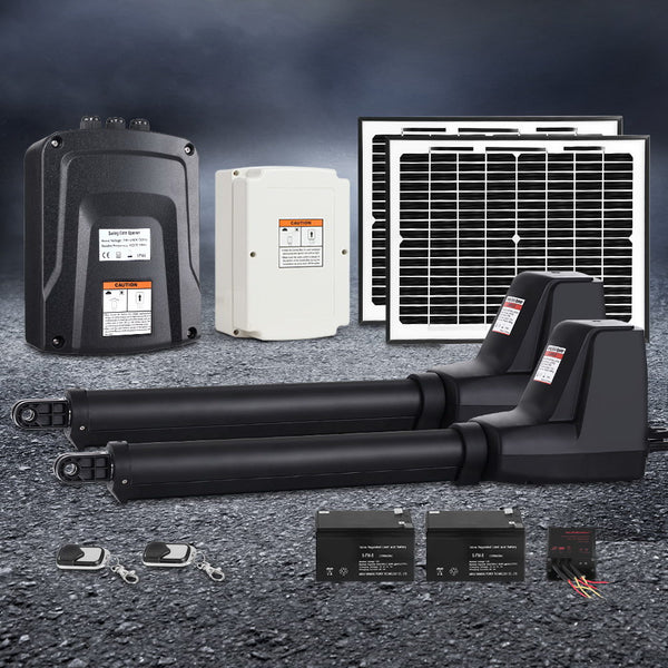 Dual Swing Gate Opener 800KG 20W Solar Panel UL-tech