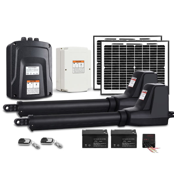 Dual Swing Gate Opener 800KG 20W Solar Panel UL-tech