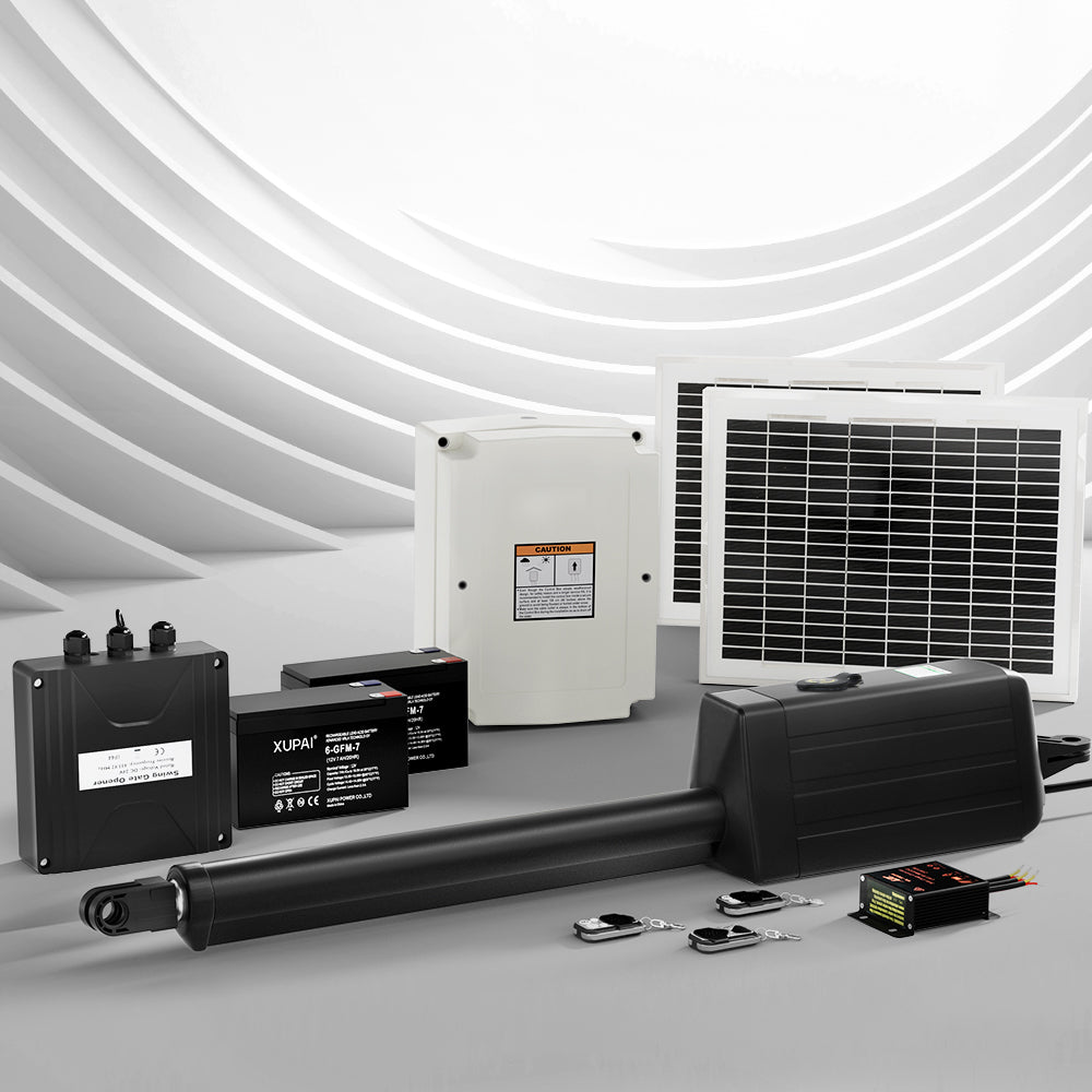 Single Swing Gate Opener 20W Full Solar Power Automatic UL-tech