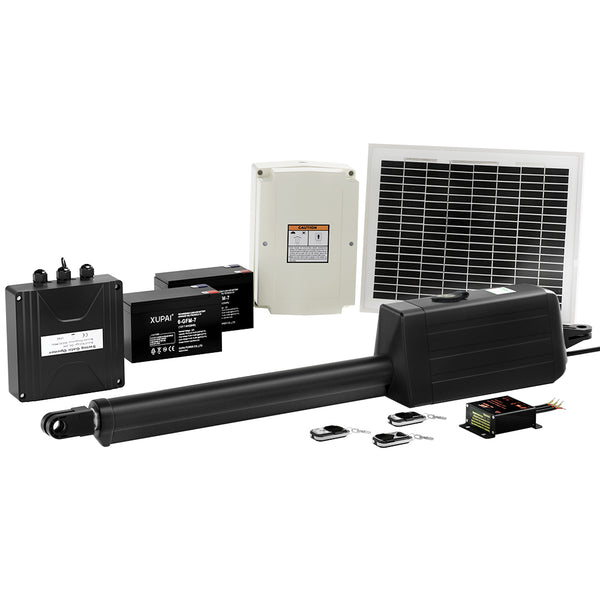 Single Swing Gate Opener 10W Solar Power Automatic Electric UL-tech