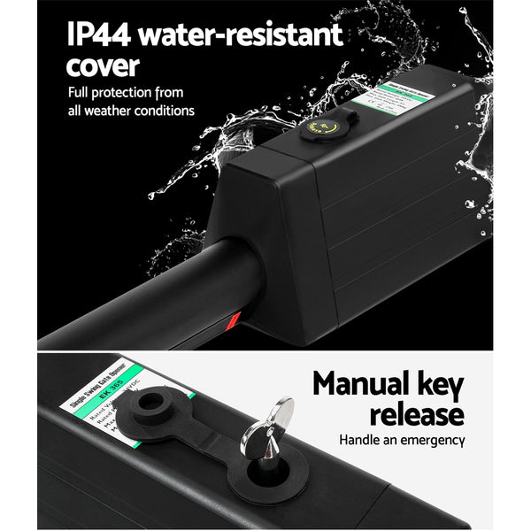 Single Swing Gate Opener 10W Solar Power Automatic Electric UL-tech