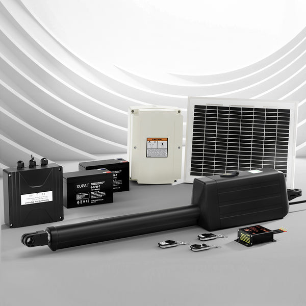 Single Swing Gate Opener 10W Solar Power Automatic Electric UL-tech