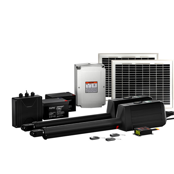 Dual Swing Gate Opener 20W Full Solar Power 600KG 10M UL-tech