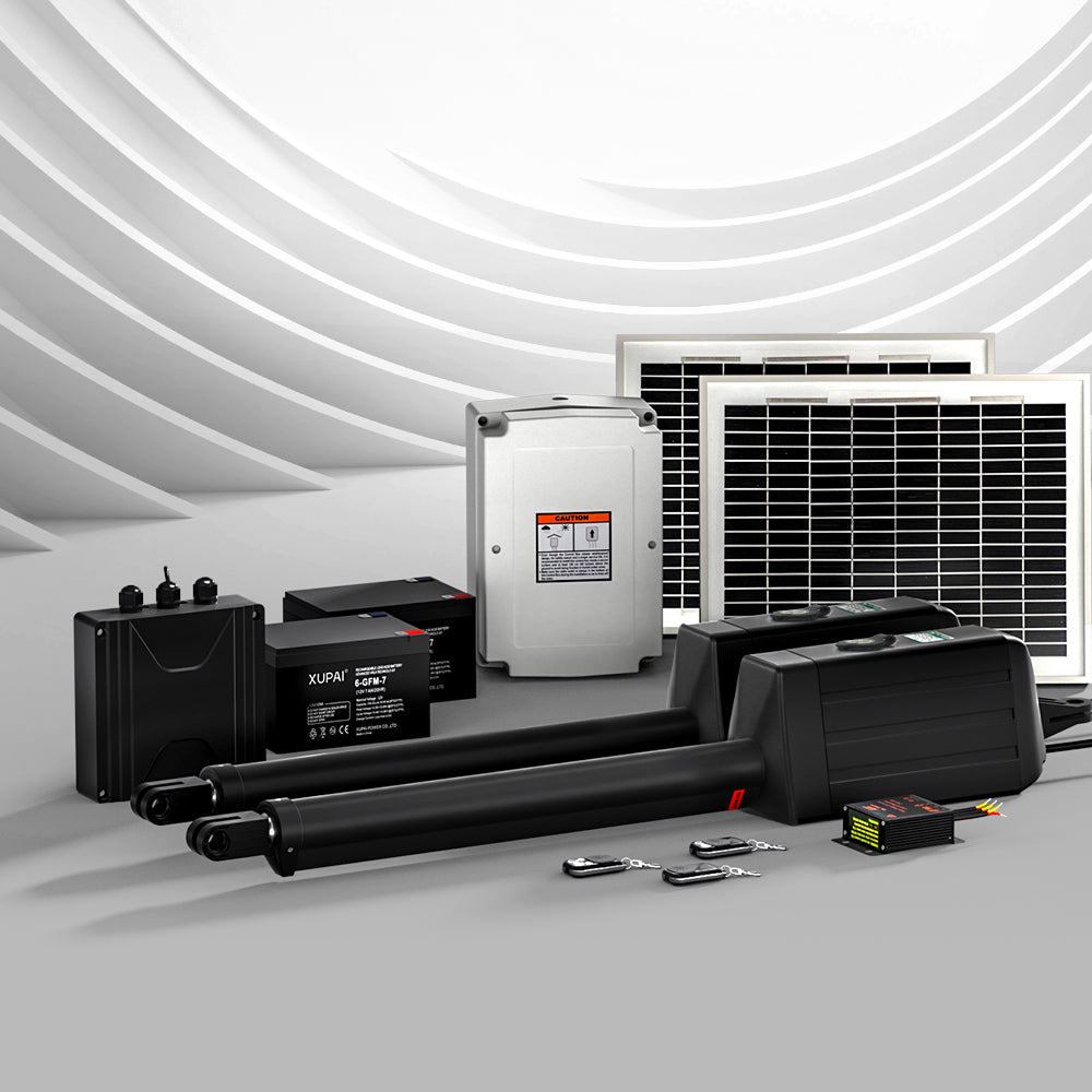 Dual Swing Gate Opener 20W Full Solar Power 600KG 10M UL-tech