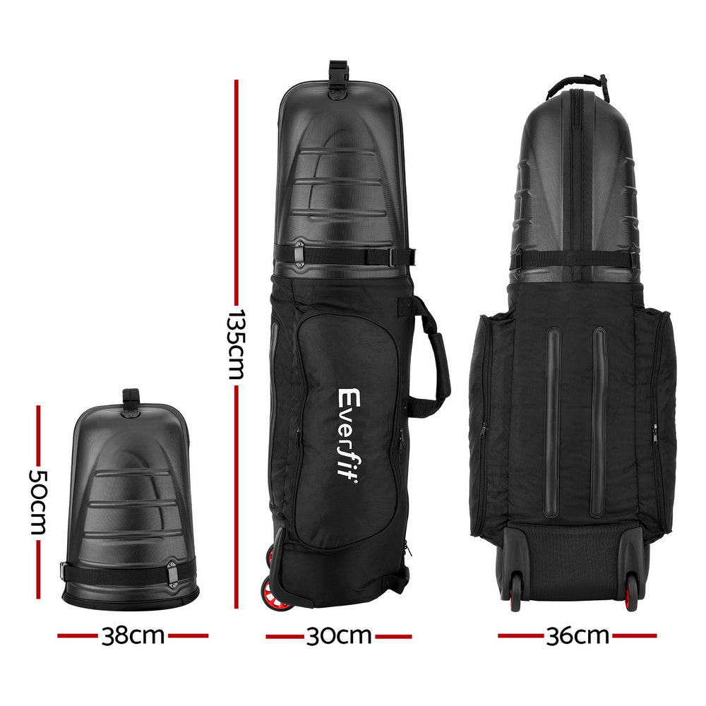 Everfit Golf Travel Bags for Airlines with Wheels Golf Clubs Hard Case Foldable Everfit