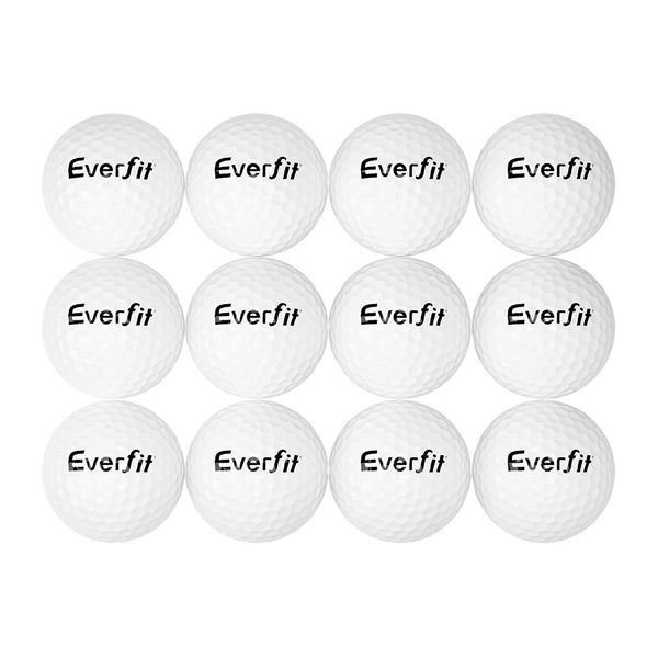 Everfit 12Pcs Golf Ball Set Reusable Distance Golf Balls Practice Training Everfit