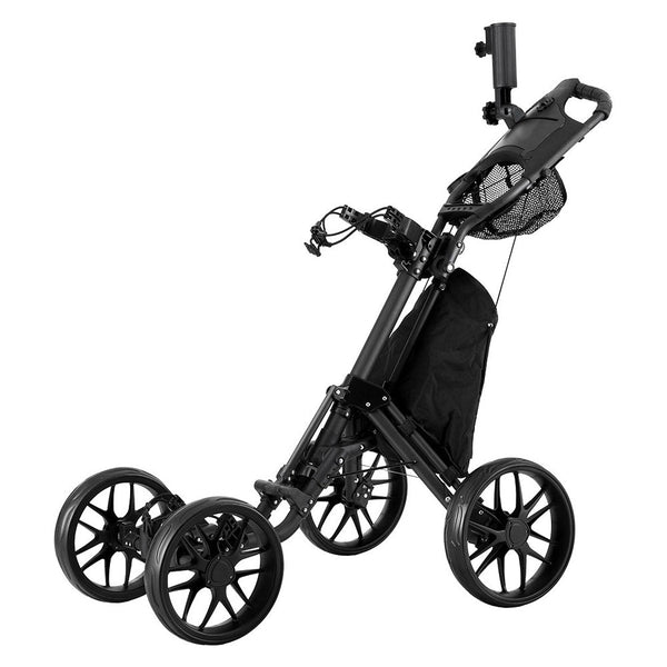 Everfit Golf Buggy Foldable Trolley Golf Cart Wheels Umbrella Bottle Holder Everfit