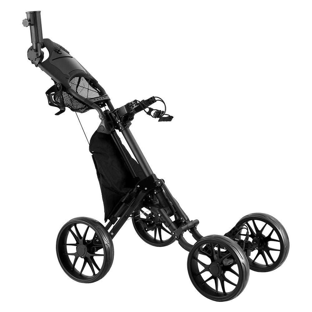 Everfit Golf Buggy Foldable Trolley Golf Cart Wheels Umbrella Bottle Holder Everfit
