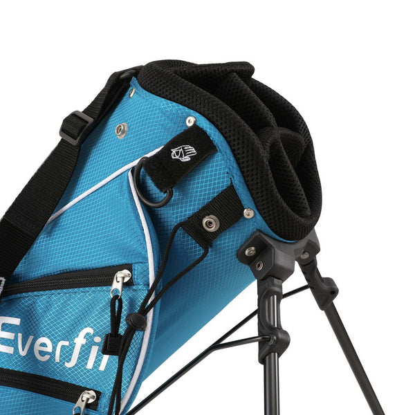 Everfit Golf Clubs Set Junior Right Handed Golf Wedges Iron Golf Stand Bag Everfit