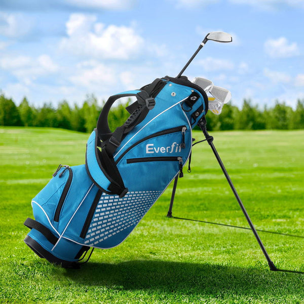 Everfit Golf Clubs Set Junior Right Handed Golf Wedges Iron Golf Stand Bag Everfit