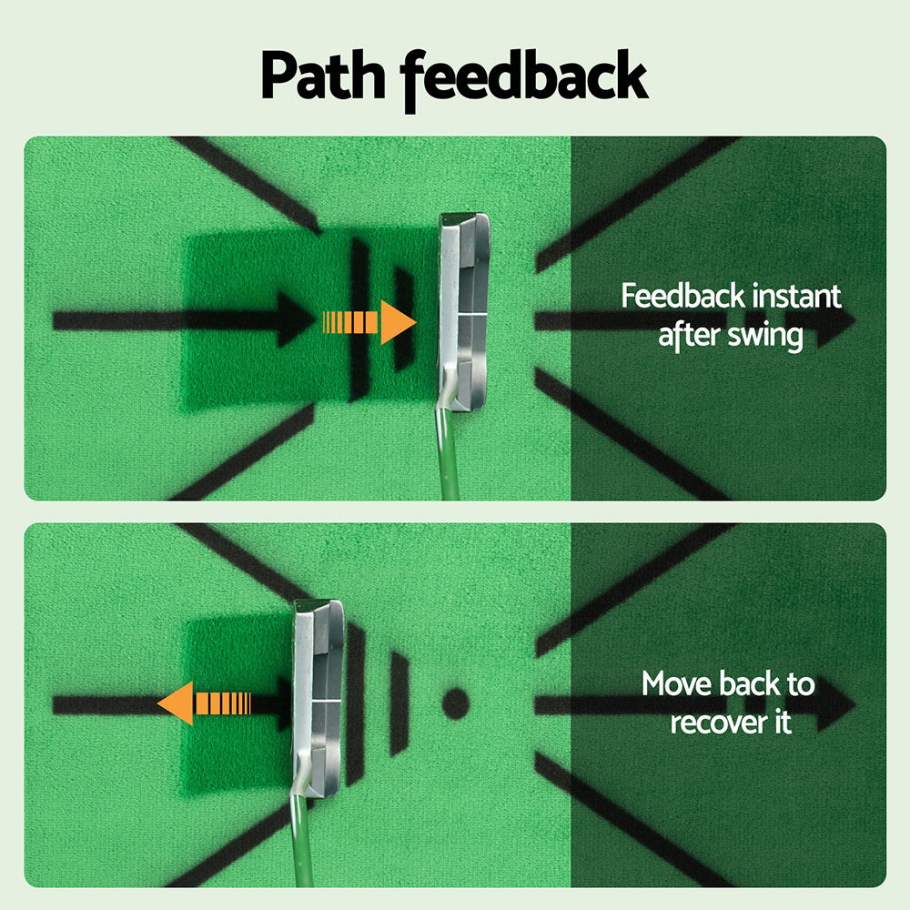 Everfit Golf Hitting Mat Training Swing Path Feedback Detection Batting 44x33cm Everfit