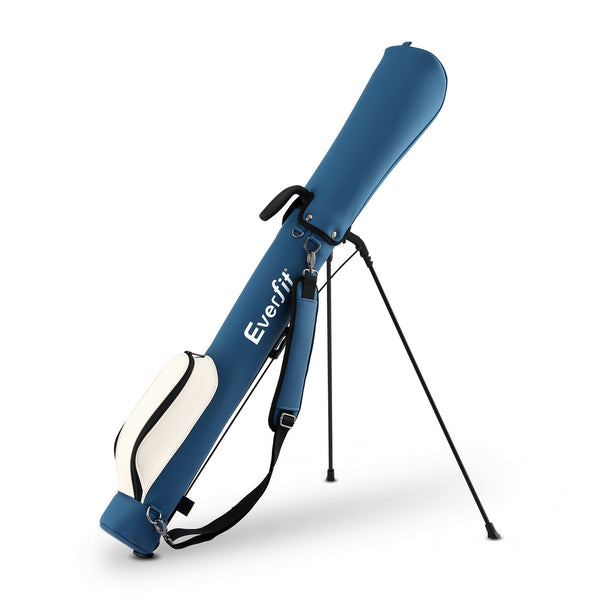 Everfit Golf Stand Bag Lightweight Sunday Pitch And Putt Bag Blue Awezingly