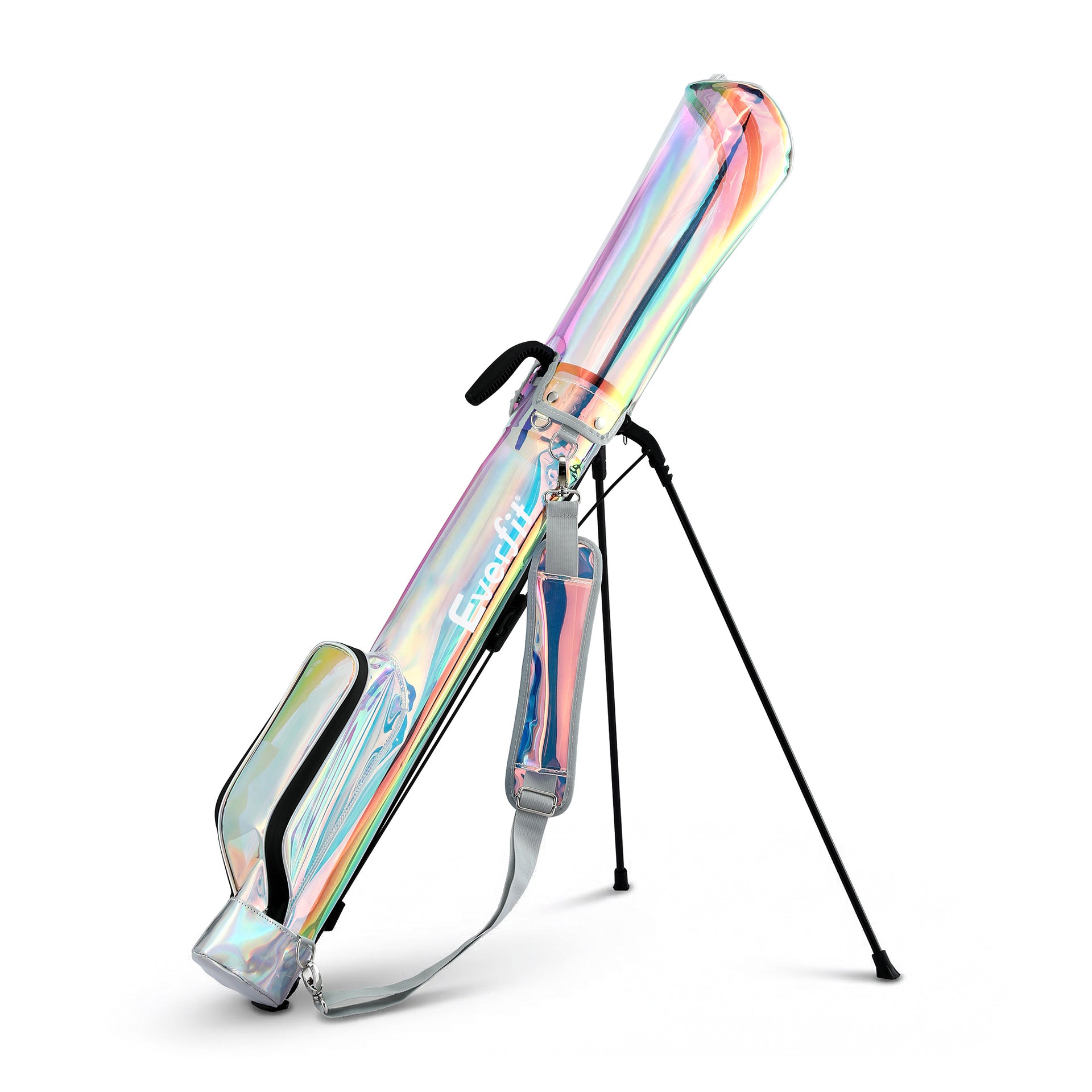 Everfit Golf Stand Bag Lightweight Sunday Pitch And Putt Bag Holographic Awezingly
