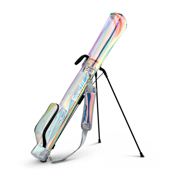 Everfit Golf Stand Bag Lightweight Sunday Pitch And Putt Bag Holographic Awezingly