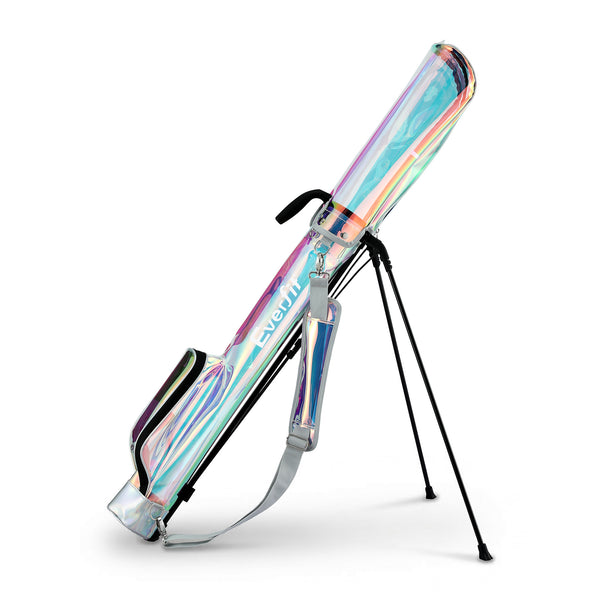Everfit Golf Stand Bag Lightweight Sunday Pitch And Putt Bag Holographic Awezingly