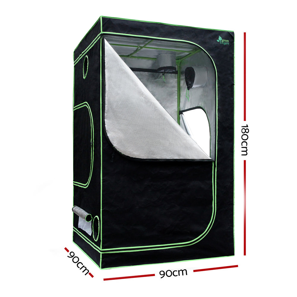 Greenfingers Grow Tent 900x90x180CM 1680D Hydroponics Kit Indoor Plant Room System Greenfingers