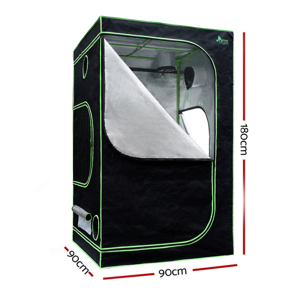 Greenfingers Grow Tent 900x90x180CM 1680D Hydroponics Kit Indoor Plant Room System Greenfingers