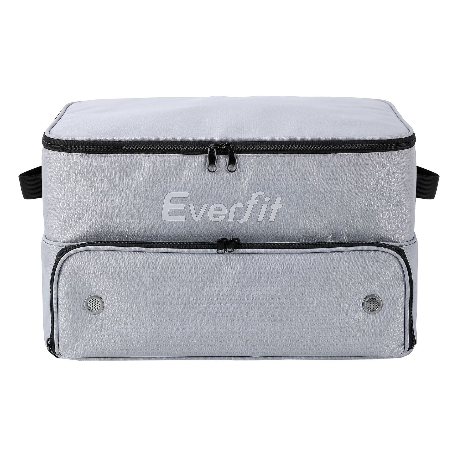 Everfit Golf Trunk Organizer for Car, 2-Tier Golf Storage Bag with Ventilated Shoe Compartment Grey Awezingly