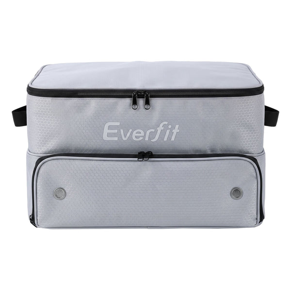 Everfit Golf Trunk Organizer for Car, 2-Tier Golf Storage Bag with Ventilated Shoe Compartment Grey Awezingly