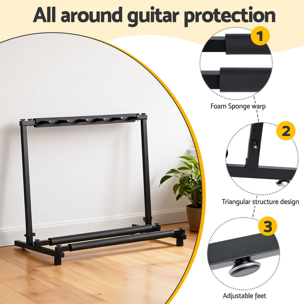 Alpha 5 Space Folding Guitar Stand Rack Holder Display Awezingly