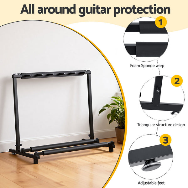Alpha 5 Space Folding Guitar Stand Rack Holder Display Awezingly