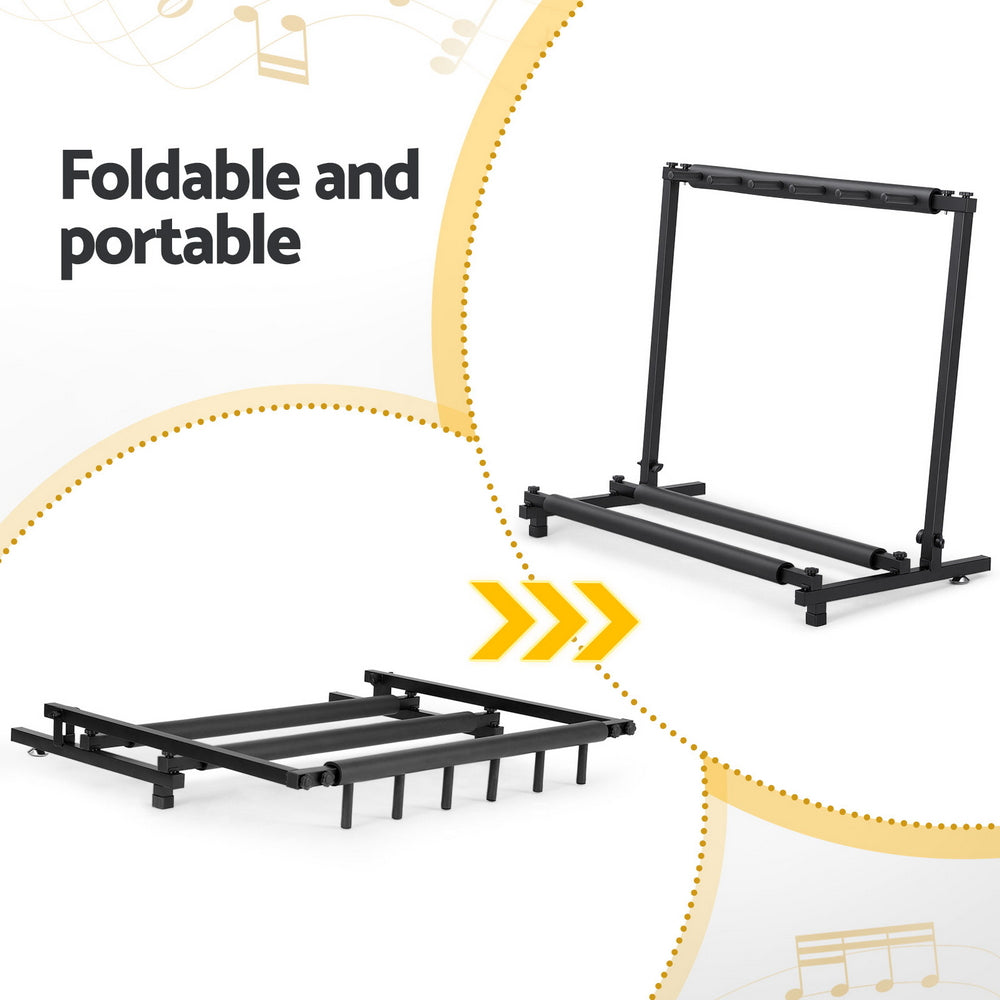Alpha 5 Space Folding Guitar Stand Rack Holder Display Awezingly