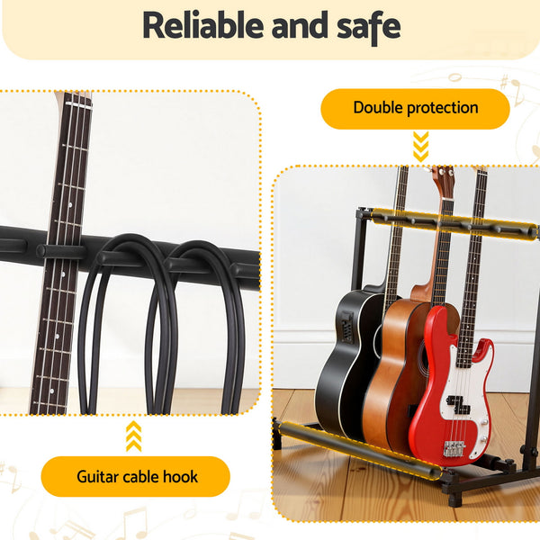 Alpha 5 Space Folding Guitar Stand Rack Holder Display Awezingly