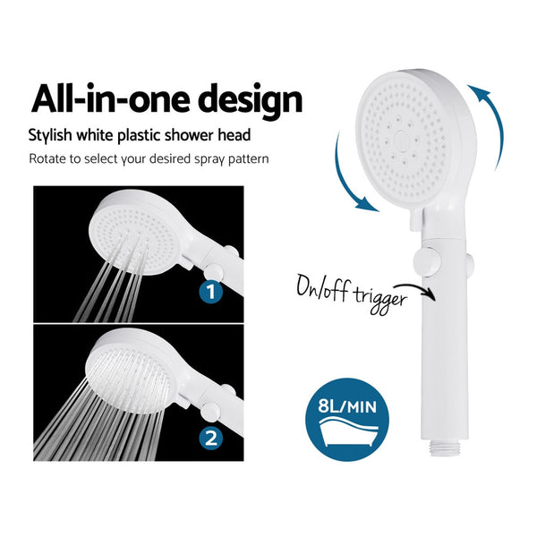 Devanti Portable Gas Water Heater 8L/Min With Pump LPG System Grey Awezingly