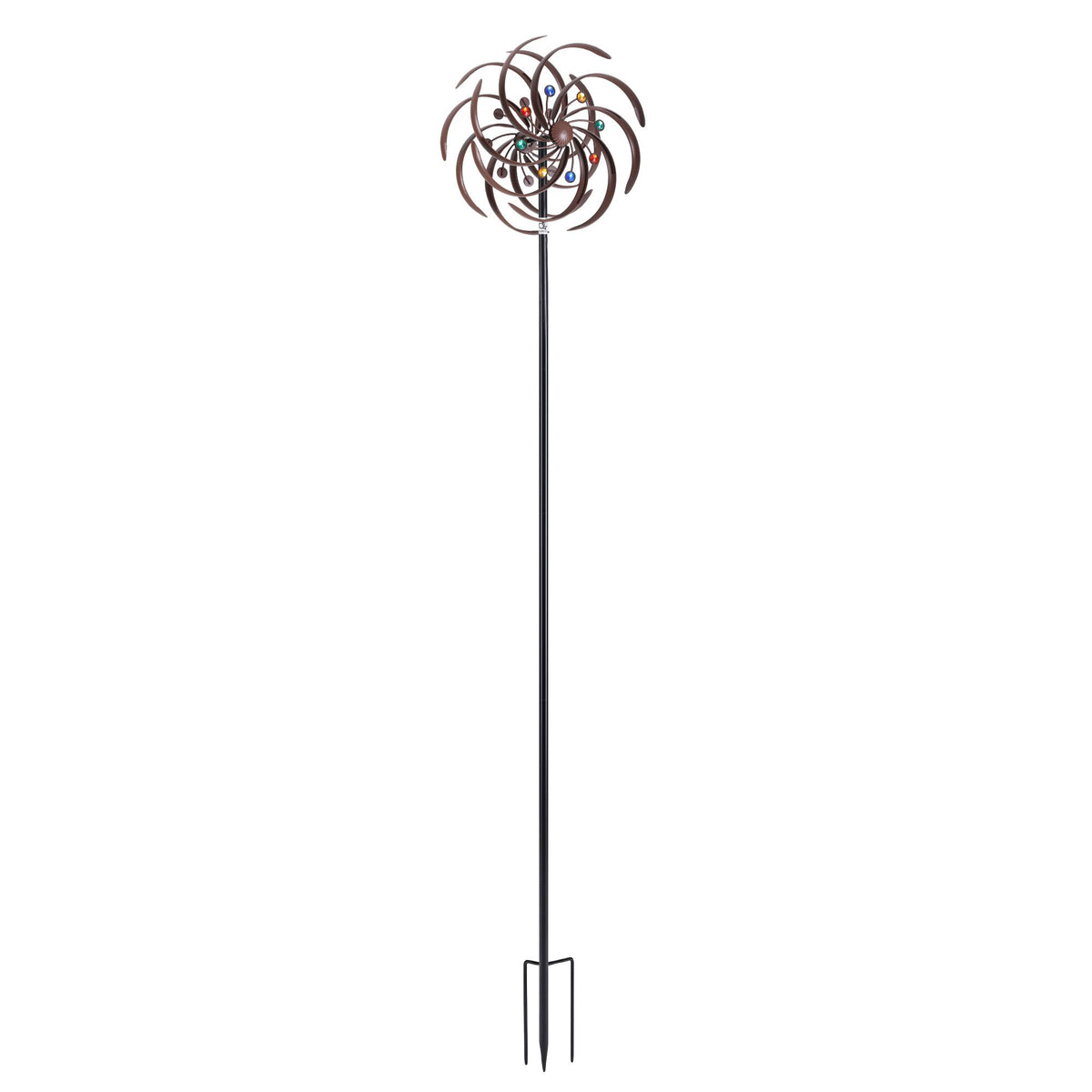 Gardeon Garden Windmill Metal Wind Spinner Double Layer 190cm Bronze Awezingly