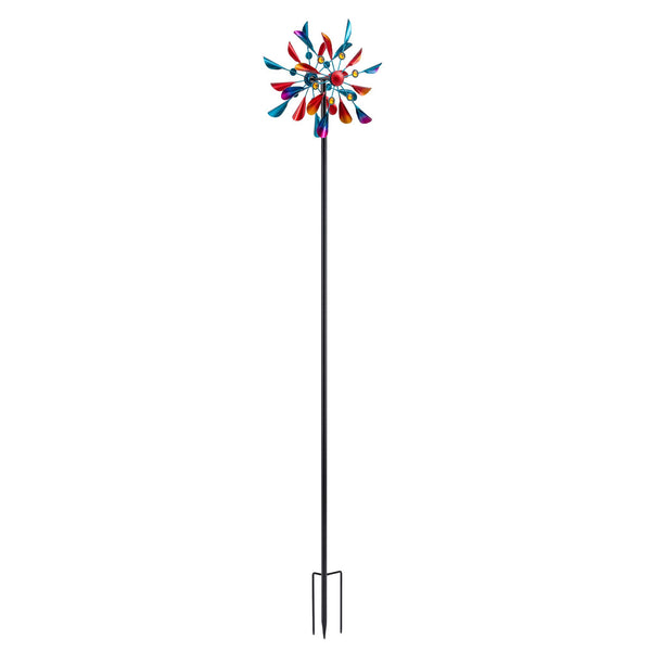 Gardeon Garden Windmill Metal Double Wind Spinner Outdoor Lawn Decor 190cm Awezingly