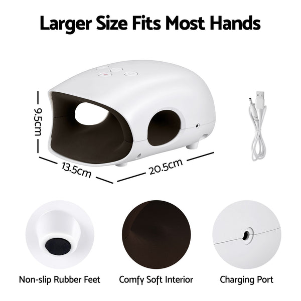 Livemor Hand Massager with Heat and Compression Cordless 3 Modes 3 Temperatures Awezingly